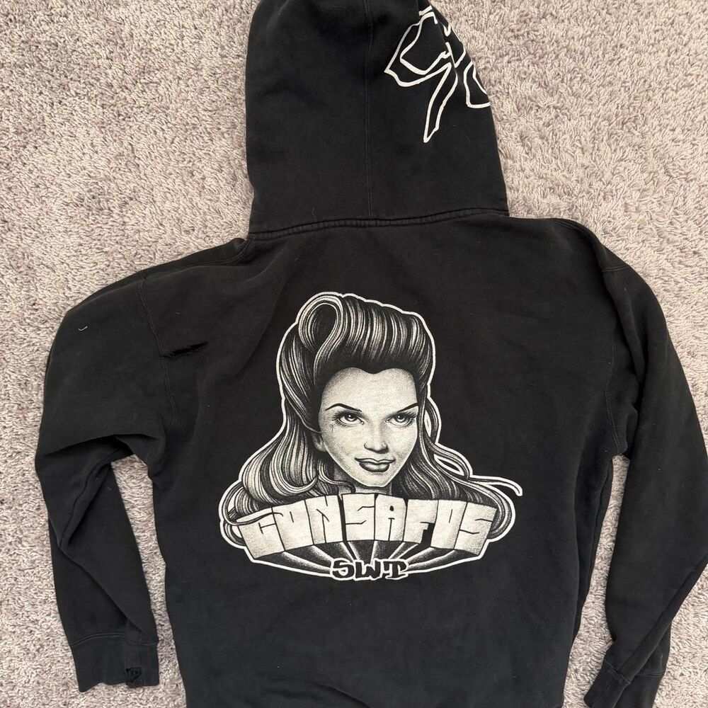 Salt-water Men's Black Hoodie